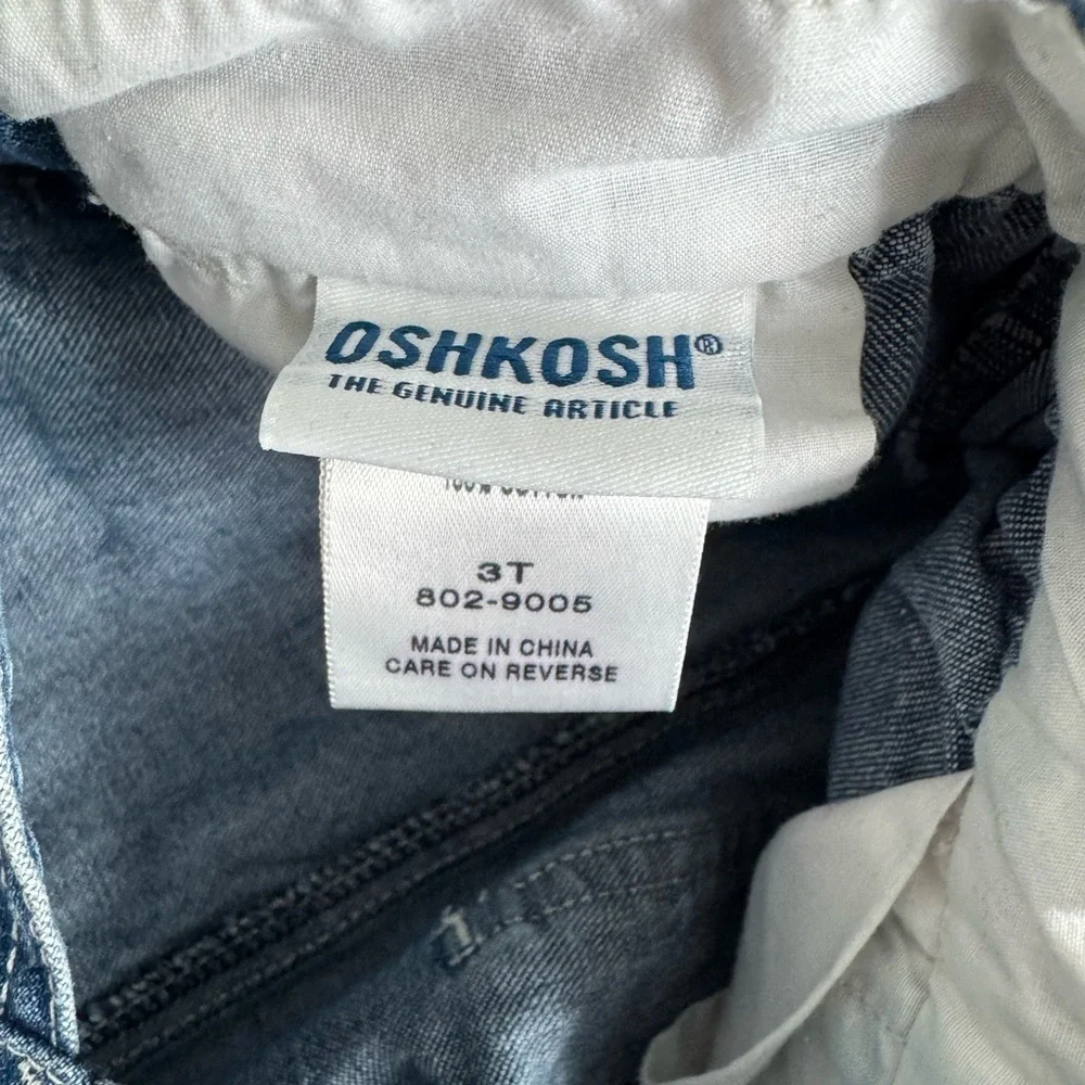 OshKosh B’gosh Girl Denim Overalls Size 3T